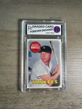 Mickey Mantle 1960 Topps #500 Gem Mint 10 Novelty Baseball Card. Yankees.